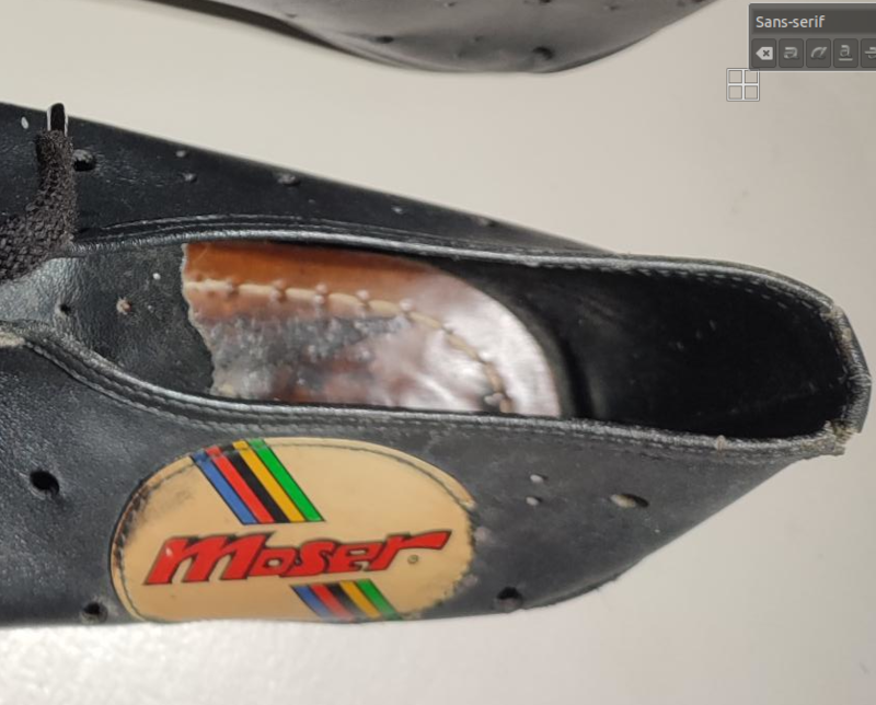 Classic steel bikes Shoes Moser