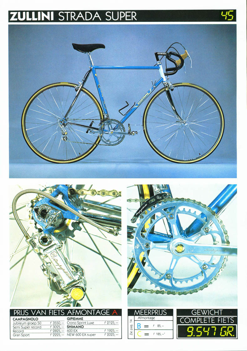 retro steel bicycle Zullini Super Strada