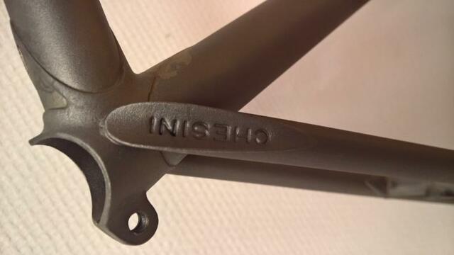 vintage steel race bike frame Chesini Precision
